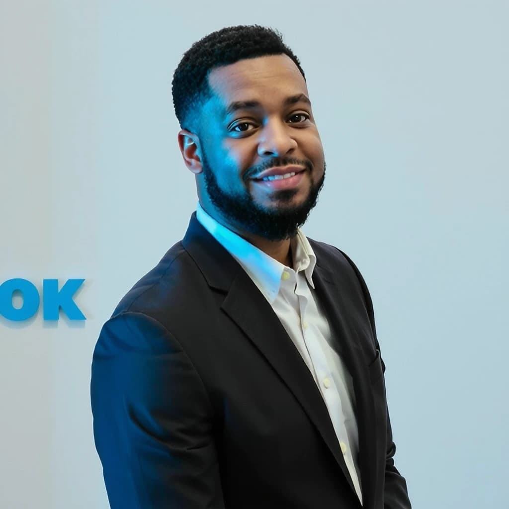 Professional headshot transformation